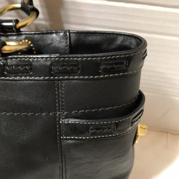 Amazon.com: COACH Women Coach leather satchel with adjustable straps and side compartments/ turn lock